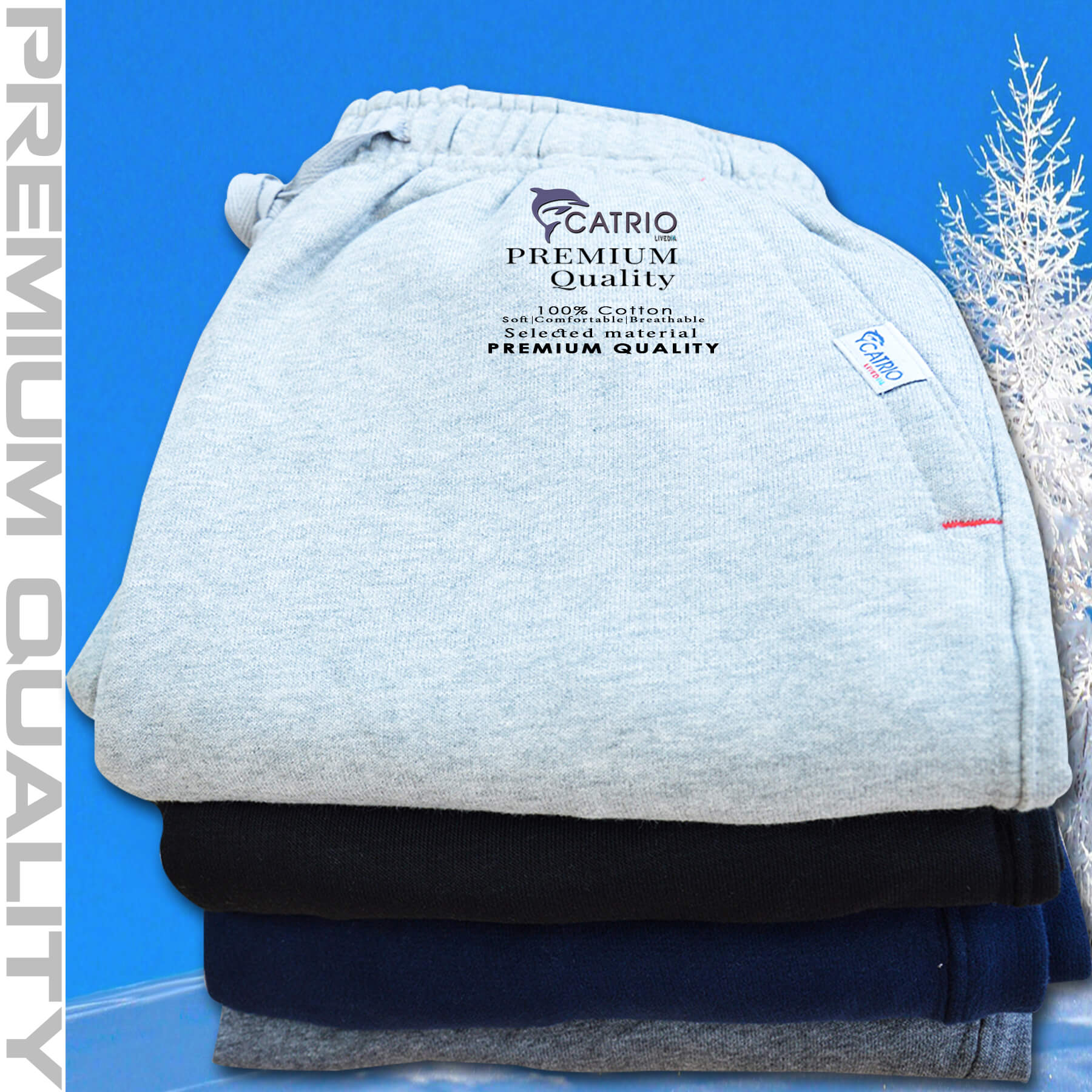 Quần dài bé trai vải 100% cotton màu NAVY là quần nỉ trẻ em CATRIO từ 9 tuổi đến 18 tuổi phù hợp thời tiết se lạnh mùa thu đông với kiểu dáng thể thao tuyệt đẹp