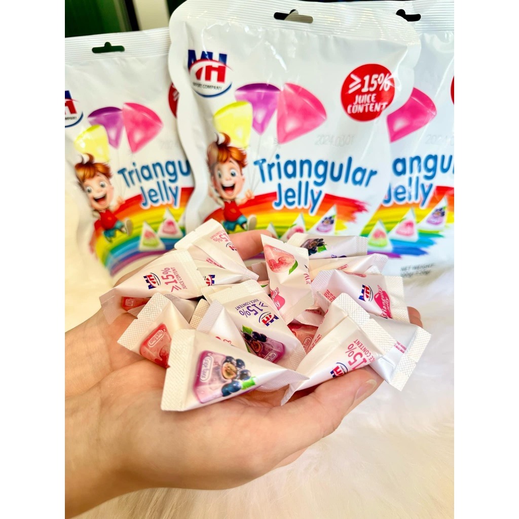Kẹo Thạch Tam Giác Mix Vị Trái Cây 300g