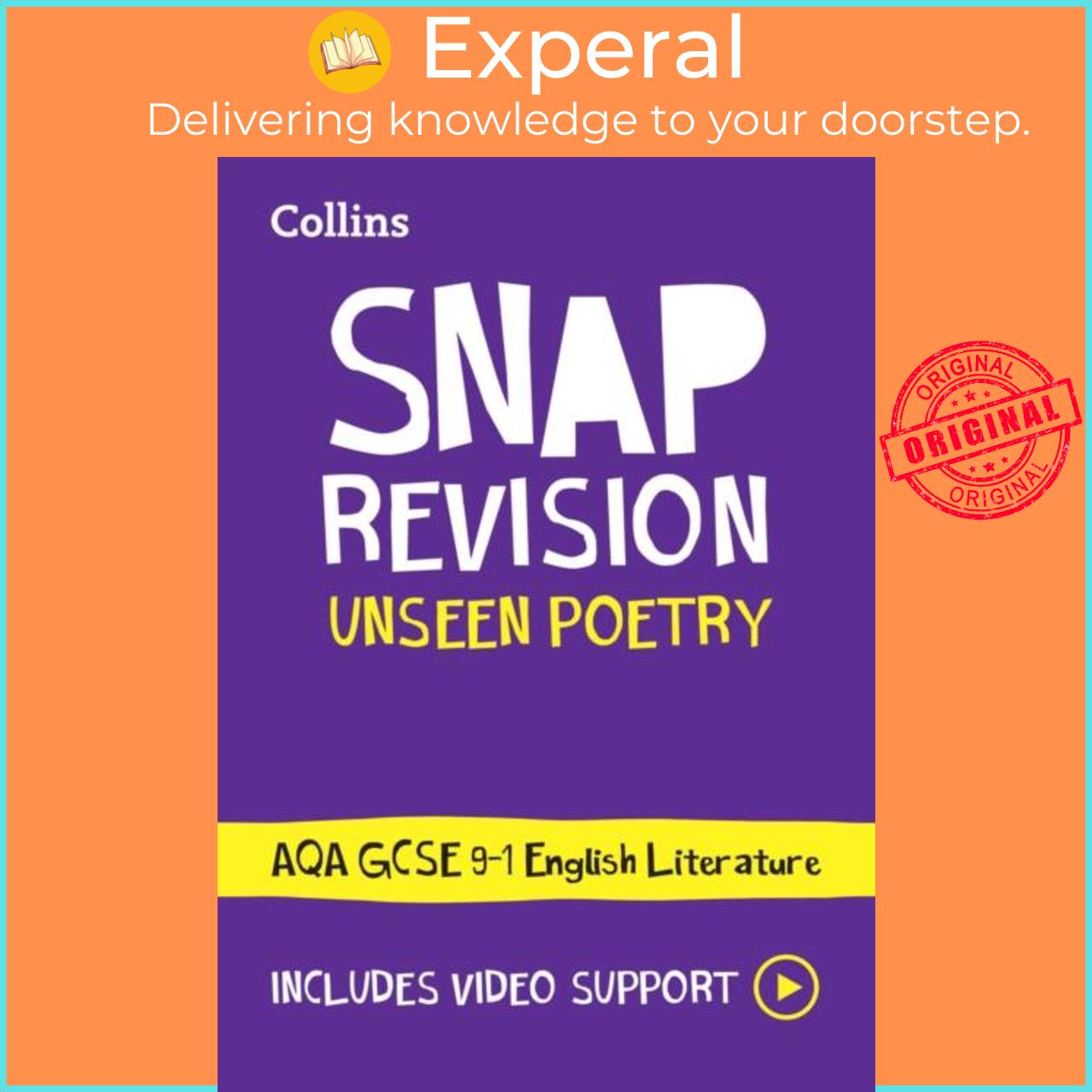 Sách - AQA Unseen Poetry Anthology Revision Guide - Ideal for Home Learning, 202 by Collins GCSE (UK edition, paperback)