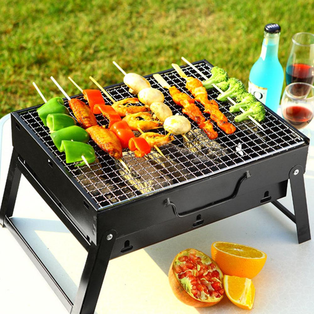 Bếp Than Nướng Bbq Có Thể Gập Lại Để Nấu Ăn Ngoài Trời 13,8X10,6X7,9In