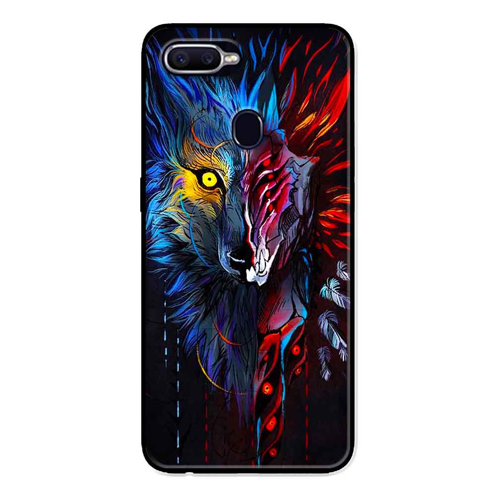 Ốp Lưng in cho Oppo A5s Mẫu Sói Nhiều Màu - Hàng Chính Hãng