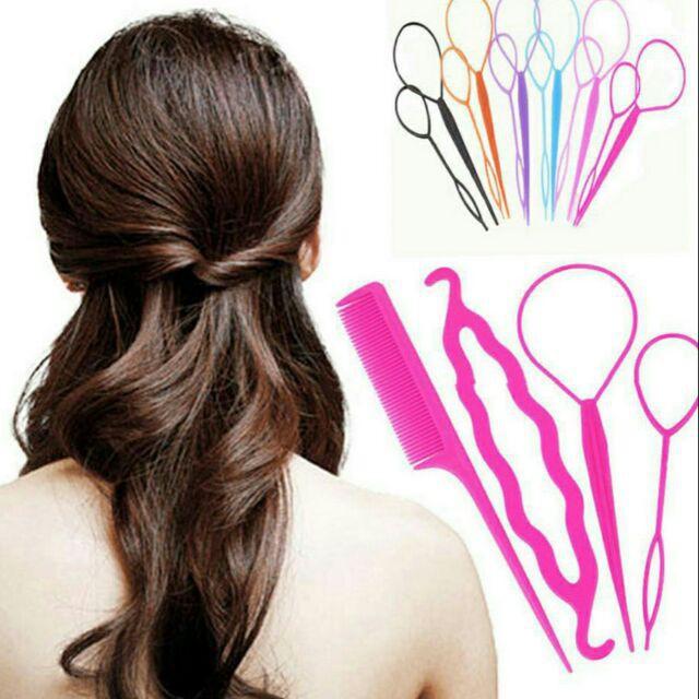 Combo 2 bộ dụng cụ búi tóc