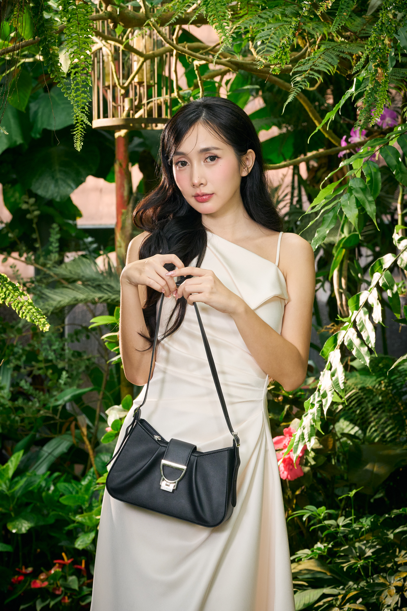 Túi Yuumy ( Thời trang nữ thiết kế khoá cách điệu sang chảnh size 26 - Túi đeo vai da Seasand YN296 )