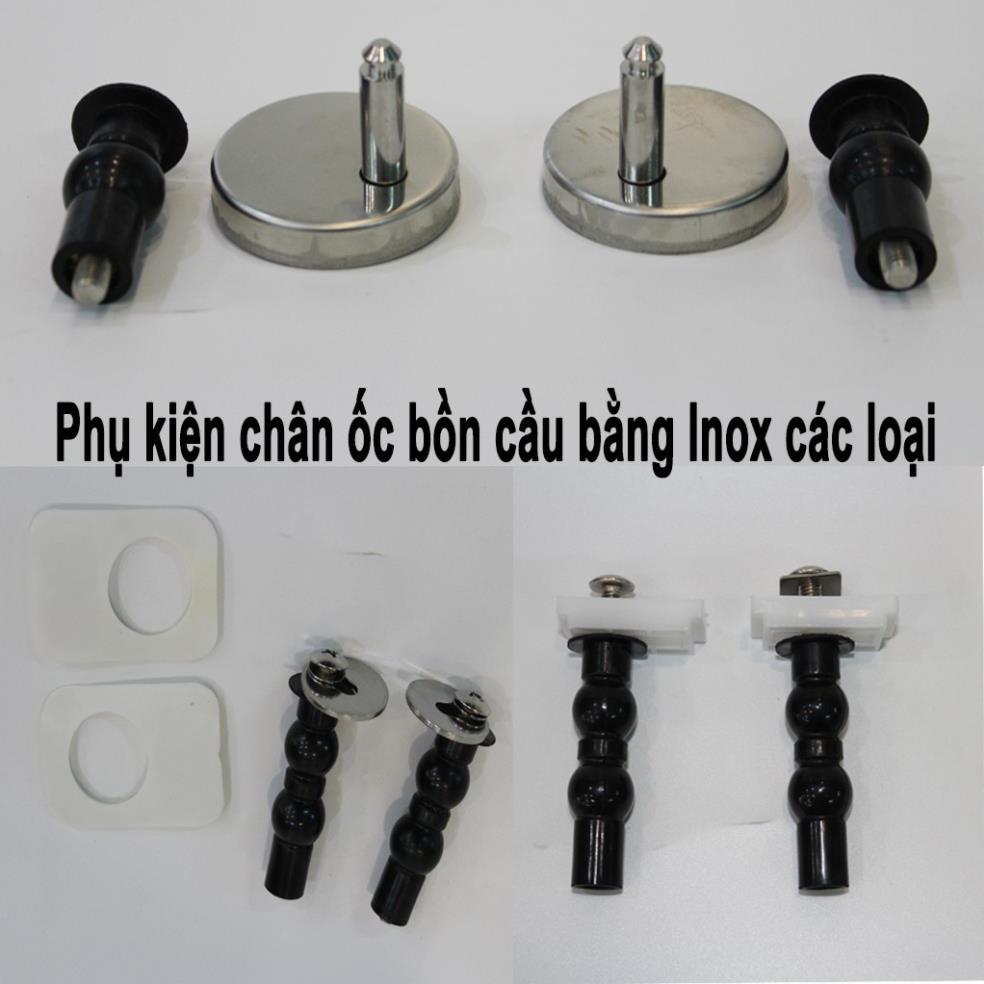 Phụ kiện chân ốc nắp bồn cầu bằng Inox các loại, vít nở sử dụng cho các loại bồn cầu