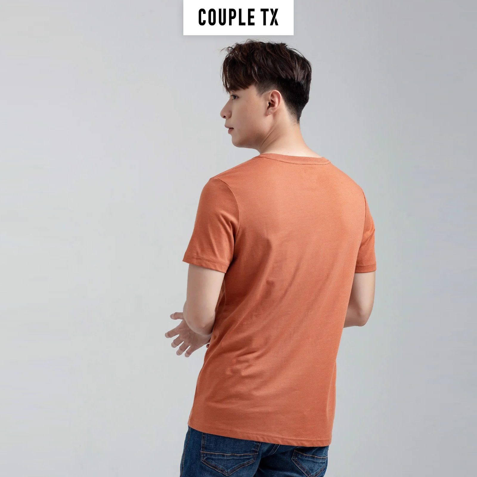 Áo Thun Nam Cổ Tròn Couple TX Basic In Logo X