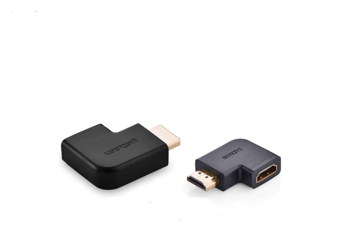 Đầu Nối HDMI Bẻ Góc Trái ( hình chữ L- âm sang dương)- Hàng Chính Hãng Ugreen