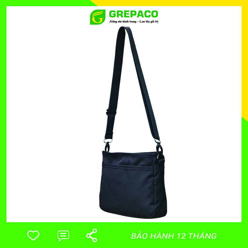 Hình ảnh Túi Đeo Chéo Grepaco Nam Nữ Unisex Vải Bố Canvas Tote Chống Nước Dạng Dây Đeo Vai Xách Đa Năng Đựng Điện Thoại Tiền Đi Học Du Lịch Thể Thao Size Mini Phong Cách Thời Trang Hàn Quốc