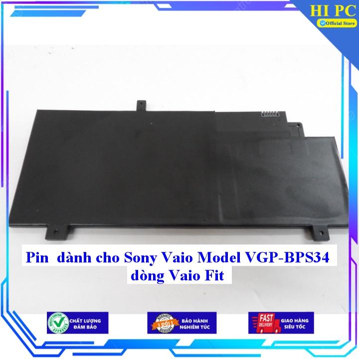 Pin dành cho Sony Vaio Model VGP BPS34  BPL34 dòng Vaio Fit Model: SVF15AA1QL Product name: SVF1516CXB - Hàng Nhập Khẩu