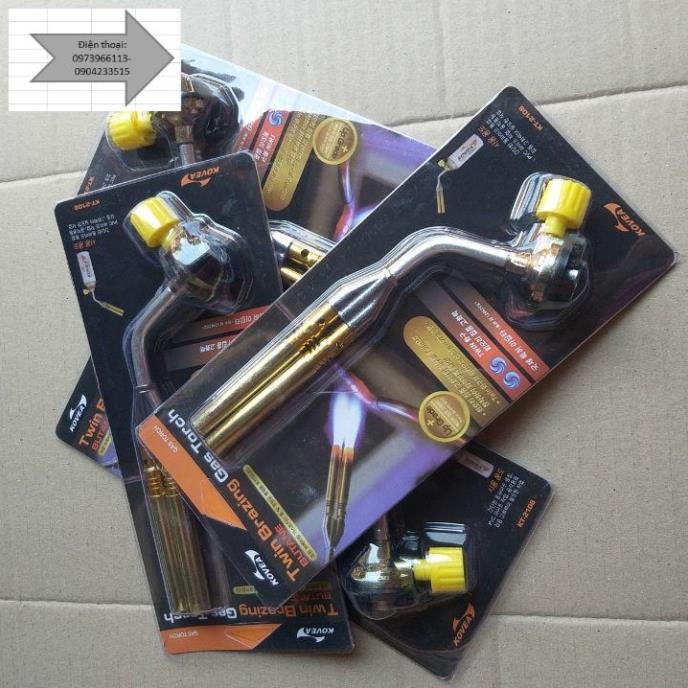 Đèn Khò Gas Đôi-Lắp Bình Gas Mini Tiện Lợi