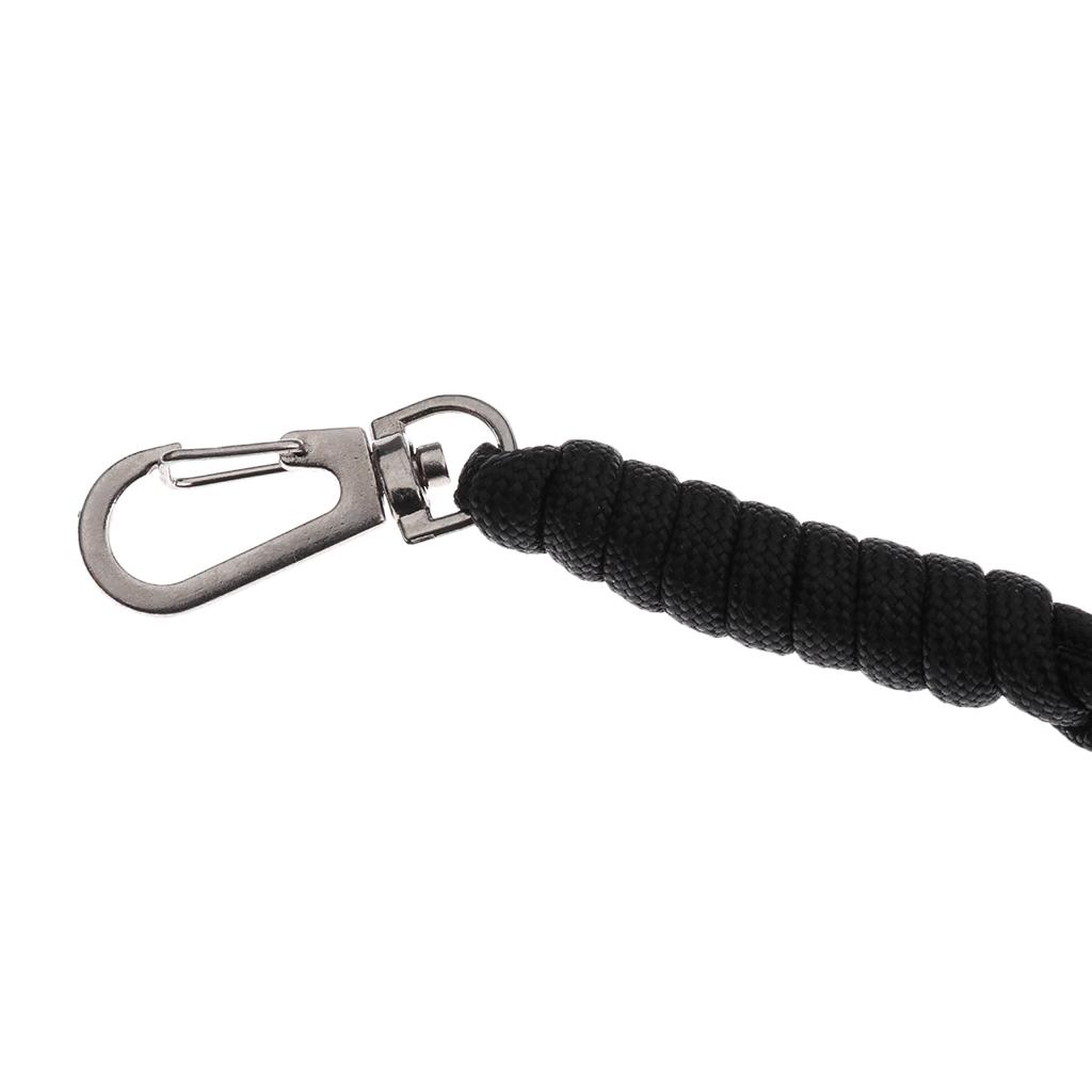 Outdoor Camping Survival Parachute Cord Paracord Lanyard keychain with Clip