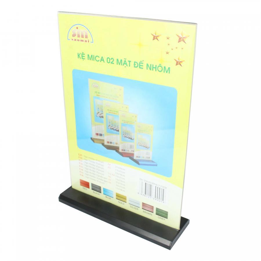 Kệ Tờ Rơi Mica Đế Nhôm E31