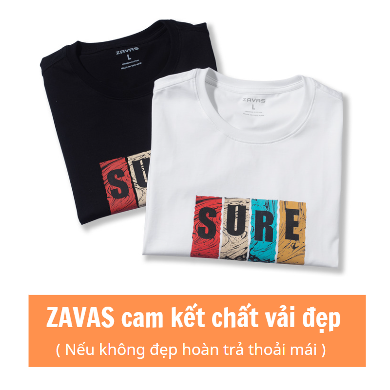 Áo thun nam ZAVAS, cổ tròn ngắn tay chất vải cotton 4 chiều cao cấp dày mịn may móc xích đẹp , áo phông tiêu chuẩn thoáng mát thấm hút mồ hôi không gây nóng nực, co giãn tốt - Z20