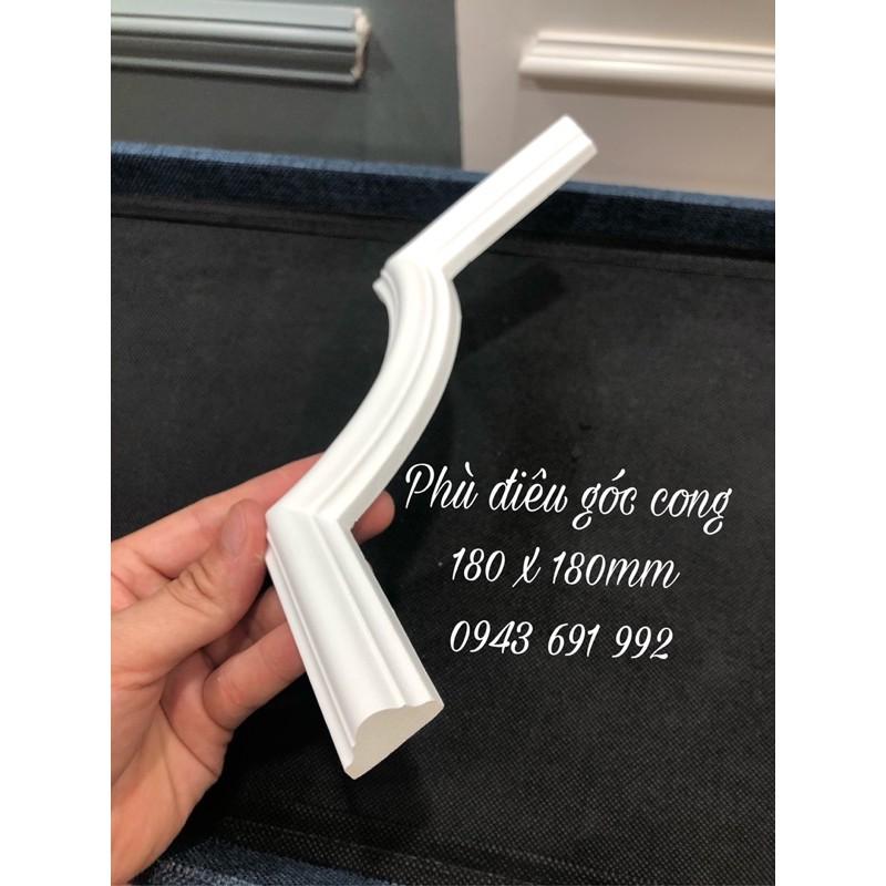 PHÙ ĐIÊU hoa văn góc cong nối với chỉ nhựa PU 2.4cm cân