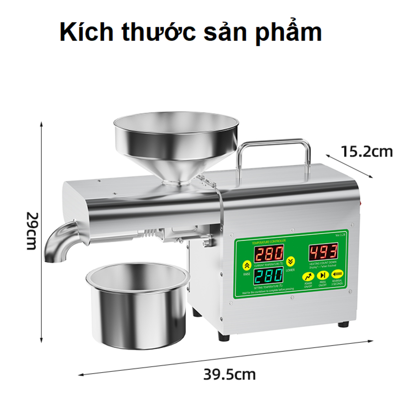 [HÀNG CHÍNH HÃNG] Máy ép dầu ăn thực vật chuyên dụng, dùng trong gia đình. Thương hiệu Mỹ cao cấp Septree - X3S