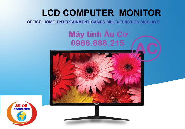 Màn hình máy tính Cong Monitor VSP 27 inch / 24 inch / 22 inch/ 20 inch/ 19 inch / Full HD 1920x1080 / Siêu Đẹp / BH 24T/Hàng chính hãng