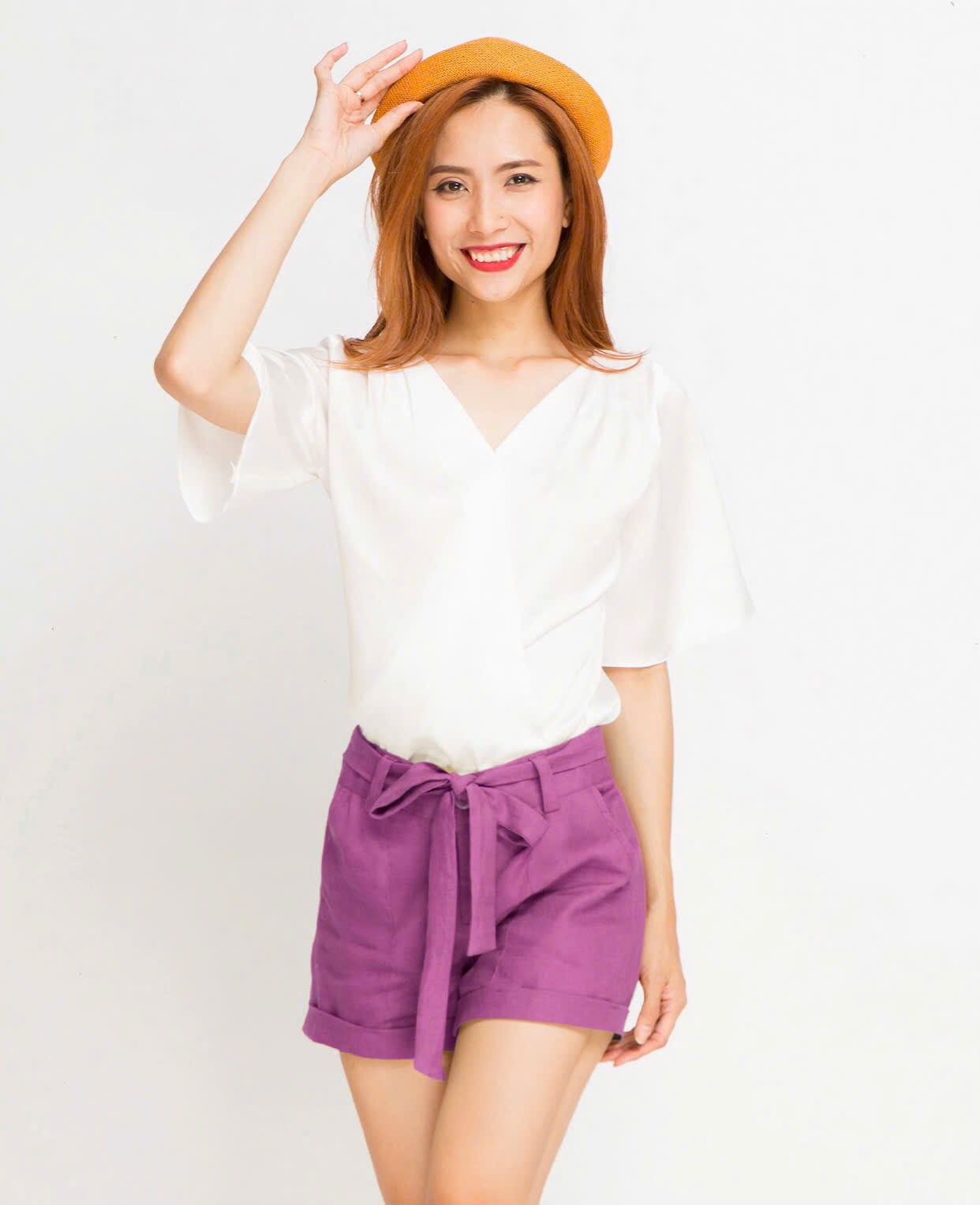 Quần Shorts Linen Oải Hương PAN011 thời trang thiết kế Hity