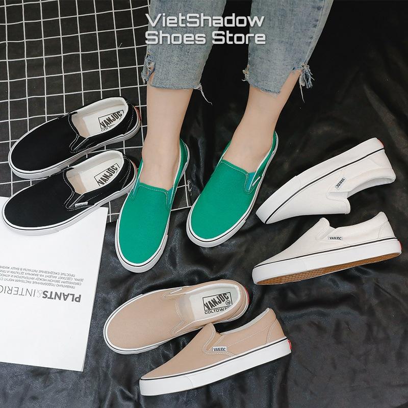 Slipon nữ - Giày lười vải nữ kiểu classic - Chất liệu vải bố thoáng khí, đế cao su mềm êm chống trơn - Mã SP 792