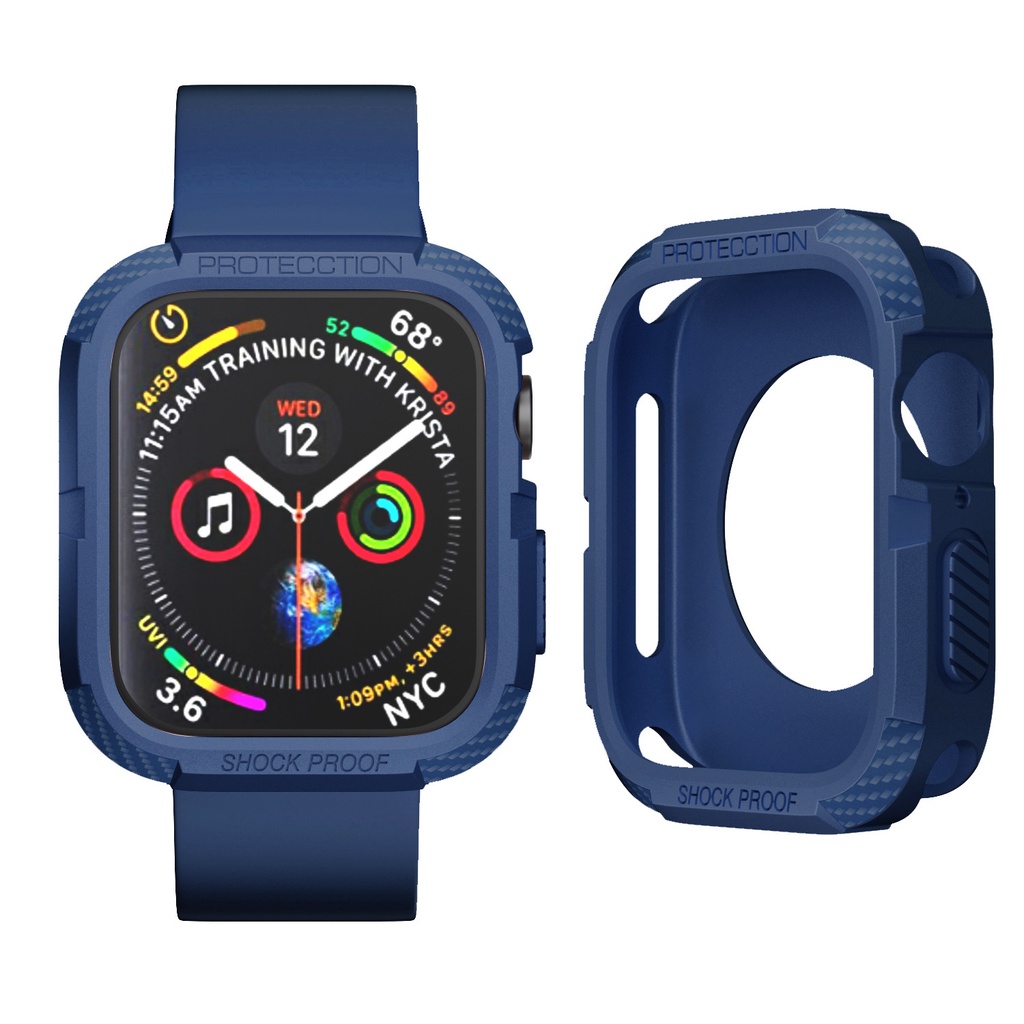 Ốp Case Chống Shock Kai Rugged Armor cho Apple Watch Series 9/ 8/ 7 6/ SE/ Series 5/4 Size 40/ 41/ 44/ 45mm- Hàng Chính Hãng