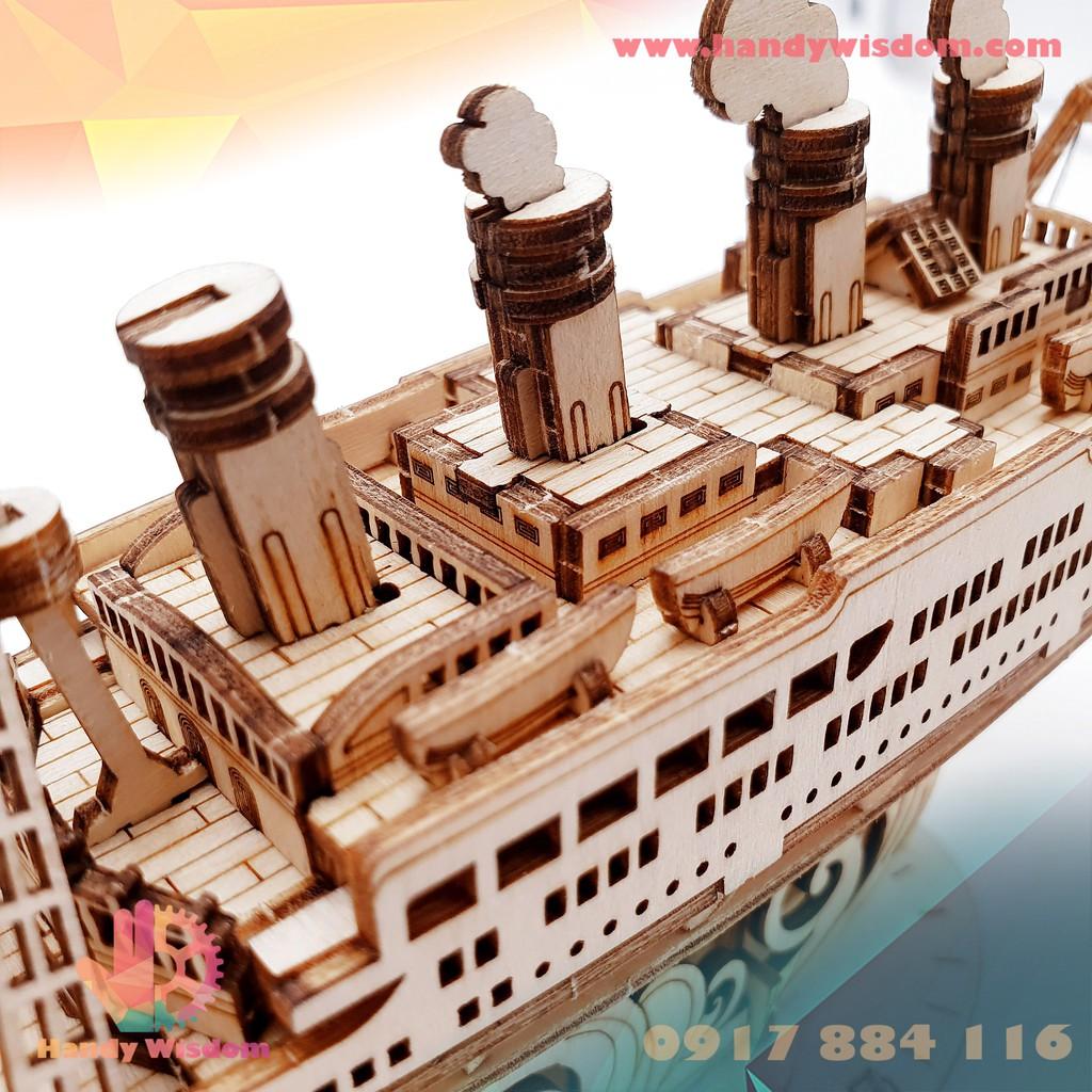 Mô hình lắp ghép gỗ Rolife - Du thuyền - Robotime Cruiseship TG306