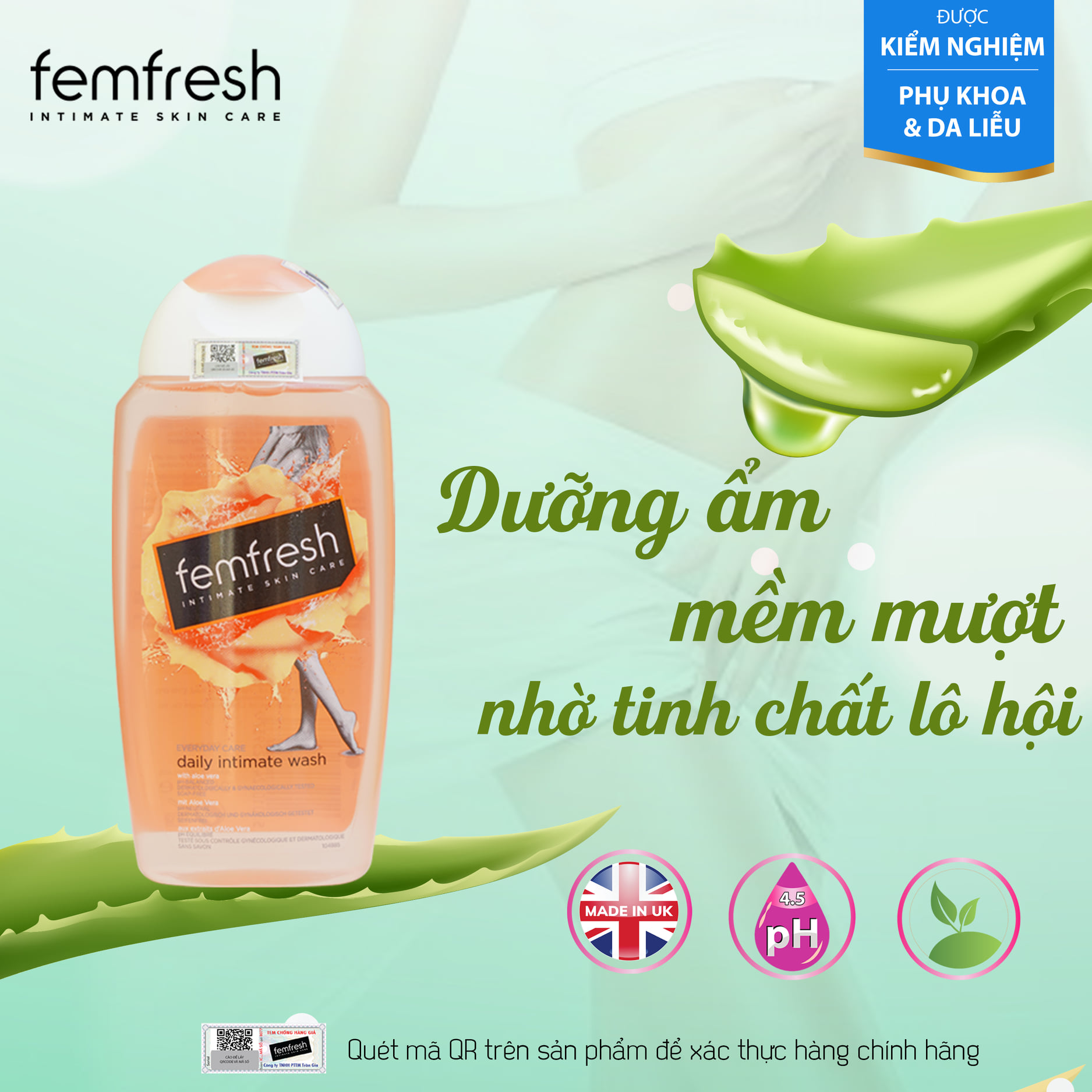 Dung Dịch Vệ Sinh Phụ Nữ Femfresh Daily Intimate Wash 250ml