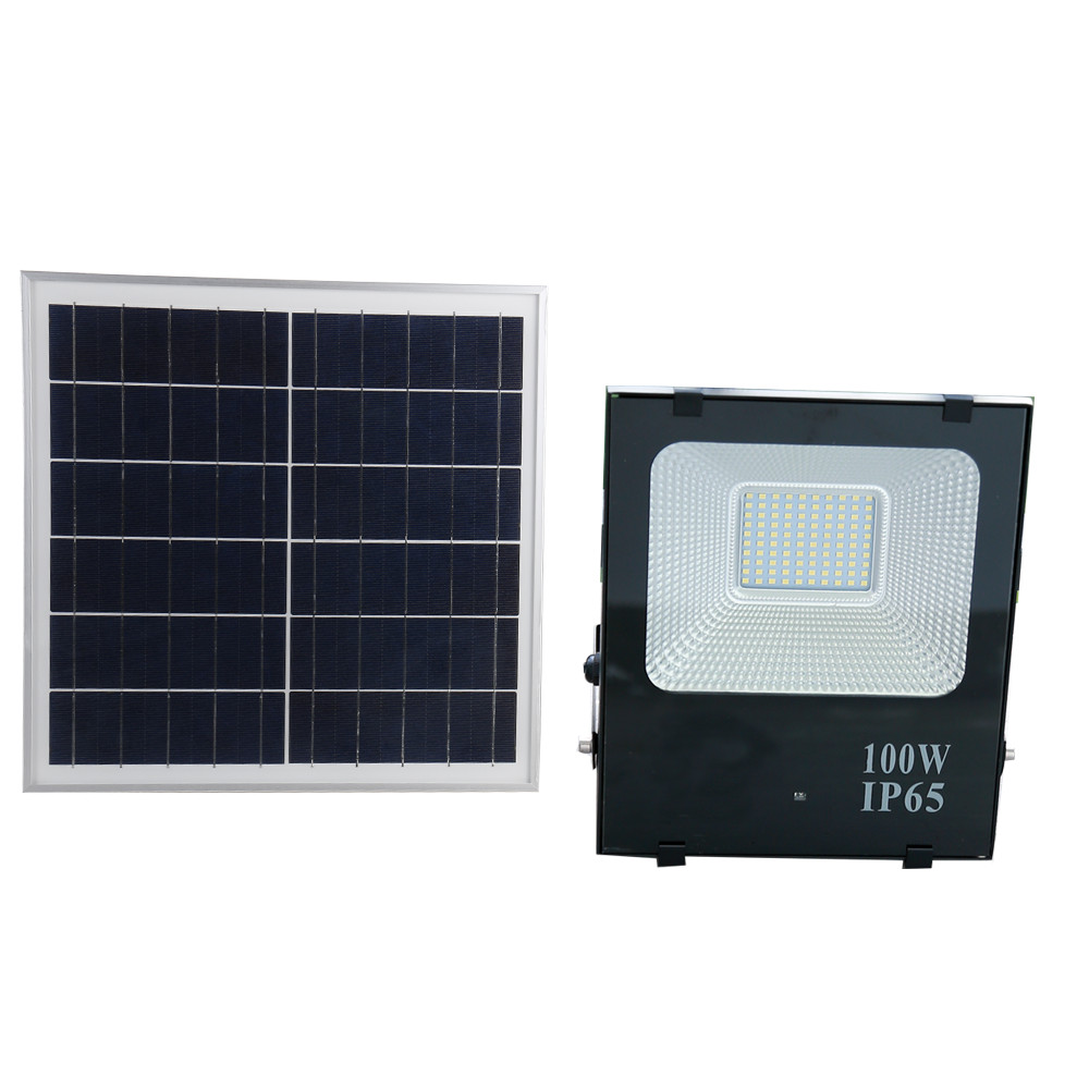 ĐÈN PHA LED 100W NĂNG LƯỢNG MẶT TRỜI CẢM BIẾN THÔNG MINH 802-50