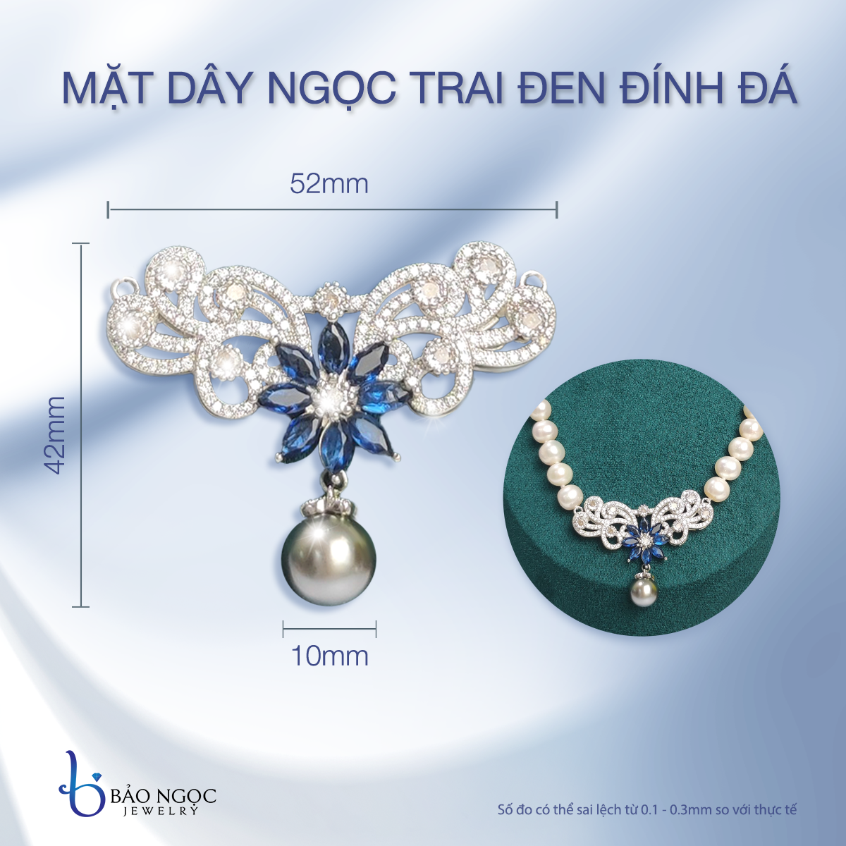 Chuỗi Ngọc Trai, Vòng Cổ Ngọc Trai Nước Ngọt Tự Nhiên Nữ Hoàng Sắc Đẹp, Vòng Ngọc Trai Nước Ngọt Hạt Tròn 10ly - DB1825 - Bảo Ngọc Jewelry