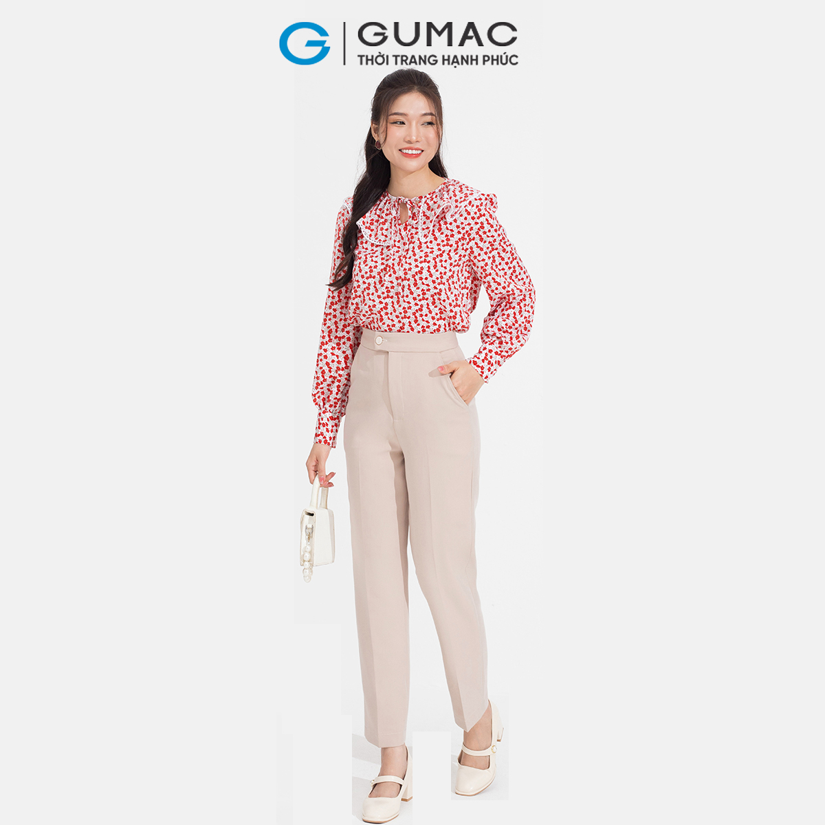 Áo kiểu cổ bèo GUMAC AD05073