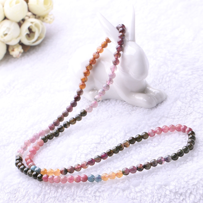Vòng tay đá tourmaline quấn 3 vòng 6,5mm tự nhiên