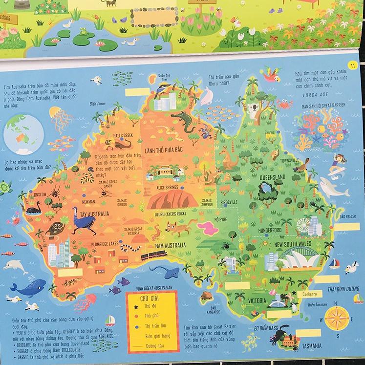 Cuốn sách khổng lồ về trò chơi tư duy - Maps Activity Pad