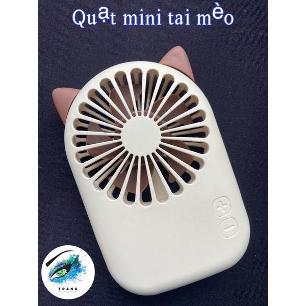 Quạt sạc tai mèo và Quạt 2 đầu ( 1 đầu quạt + 1 đầu đèn )