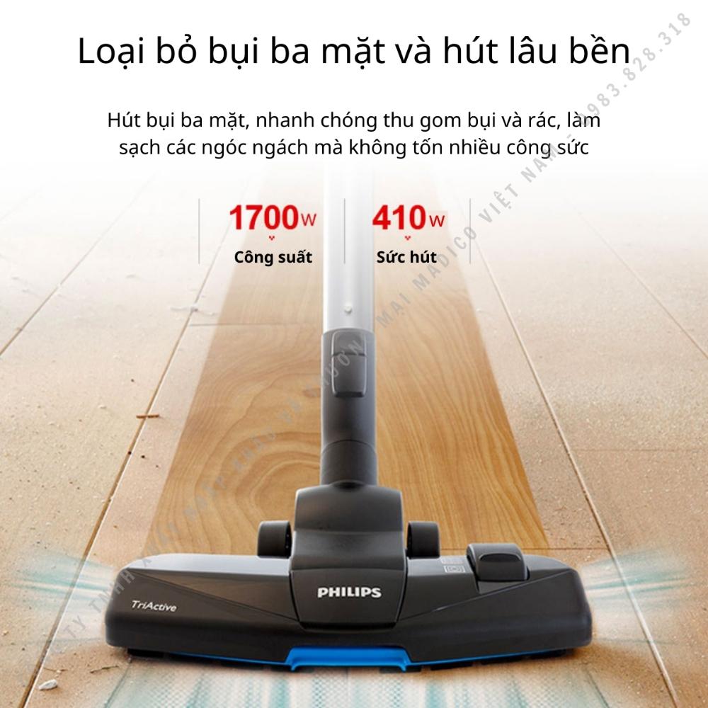 Máy hút bụi Philips gia đình FC8632 công suất lớn 1700W - Hàng nhập khẩu