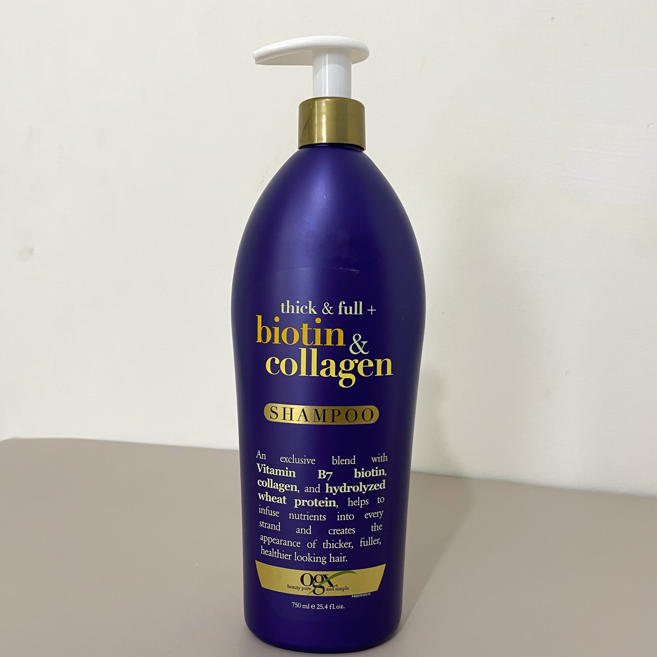 Dầu Gội OGX Biotin &amp; Collagen Có Vòi 750ml Hàng Nhập Mỹ