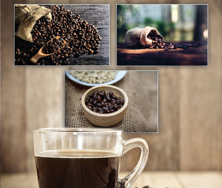 Bộ 3 Tranh Canvas "Hương Cà Phê" W014
