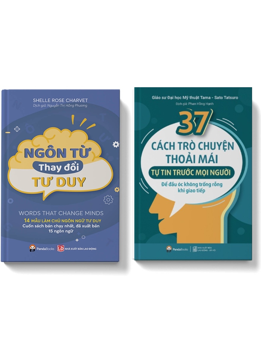 Combo Ngôn Từ Thay Đổi Tư Duy + 37 Cách Trò Chuyện Thoải Mái, Tự Tin Trước Mọi Người _PD