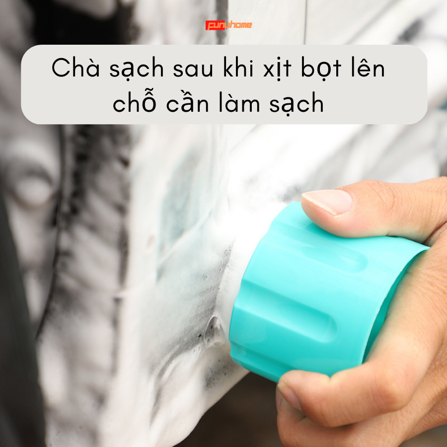 Chai vệ sinh giày, nội thất ô tô, nhà bếp, đồ gia dụng 650ml có nắp kết hợp bàn chải - Chai xịt tạo bọt vệ sinh đa năng - Hàng chính hãng