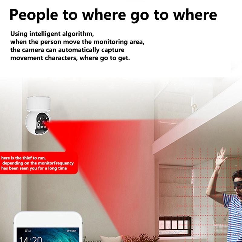 Camera không dây trong nhà 360 Máy ảnh giám sát từ xa di động toàn cảnh