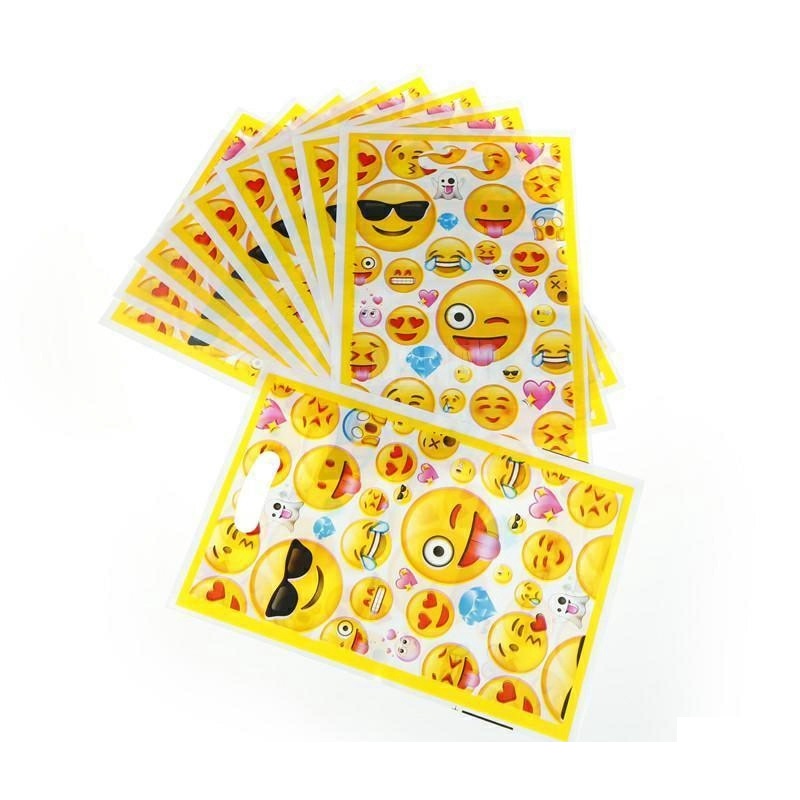 10 túi quà emoji Gift loot bags 17 x 25 cm