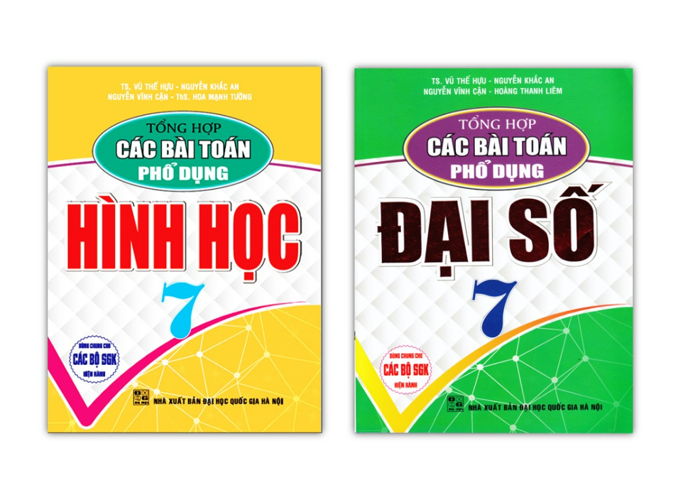 Sách - Combo Tổng hợp các bài toán phổ dụng Đại Số + Hình Học 7