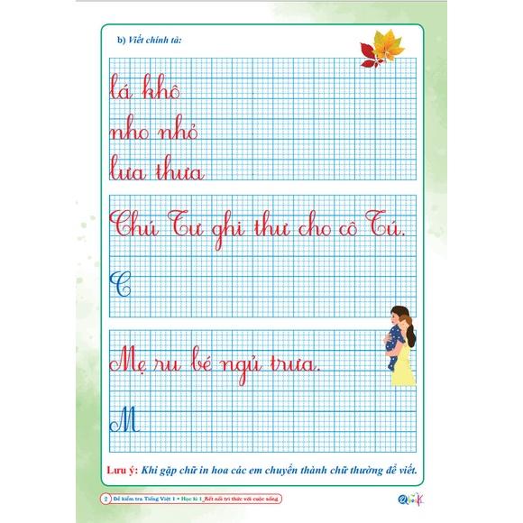 Hình ảnh Sách - Đề Kiểm Tra dành cho học sinh lớp 1 - Toán và Tiếng Việt kết nối (2 quyển)