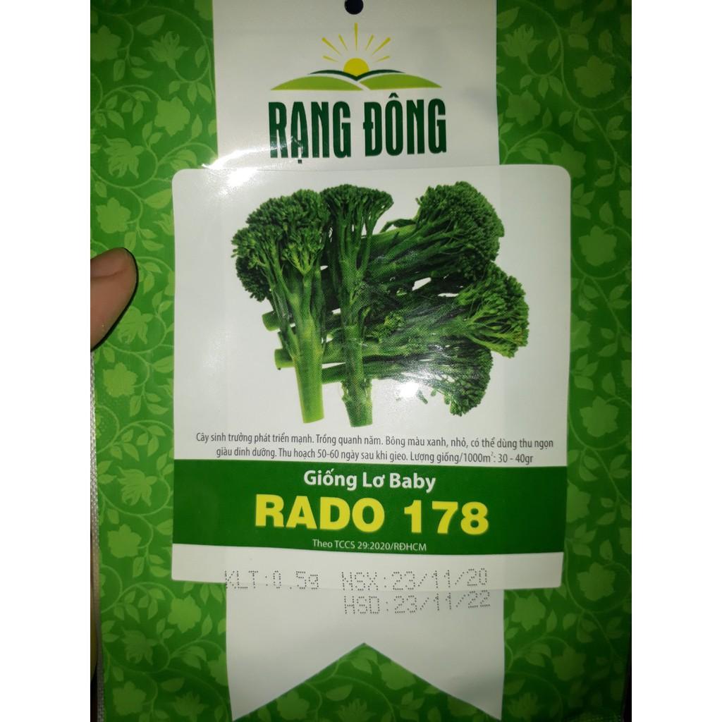 Hạt giống Bông Cải Xanh Baby Rado, đóng gói 0.5gr