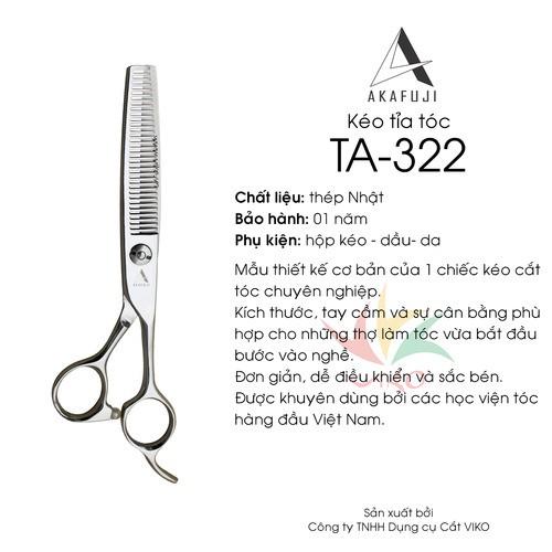 Kéo tỉa tóc VIKO TA-322 răng thẳng (size 6.0 inches)