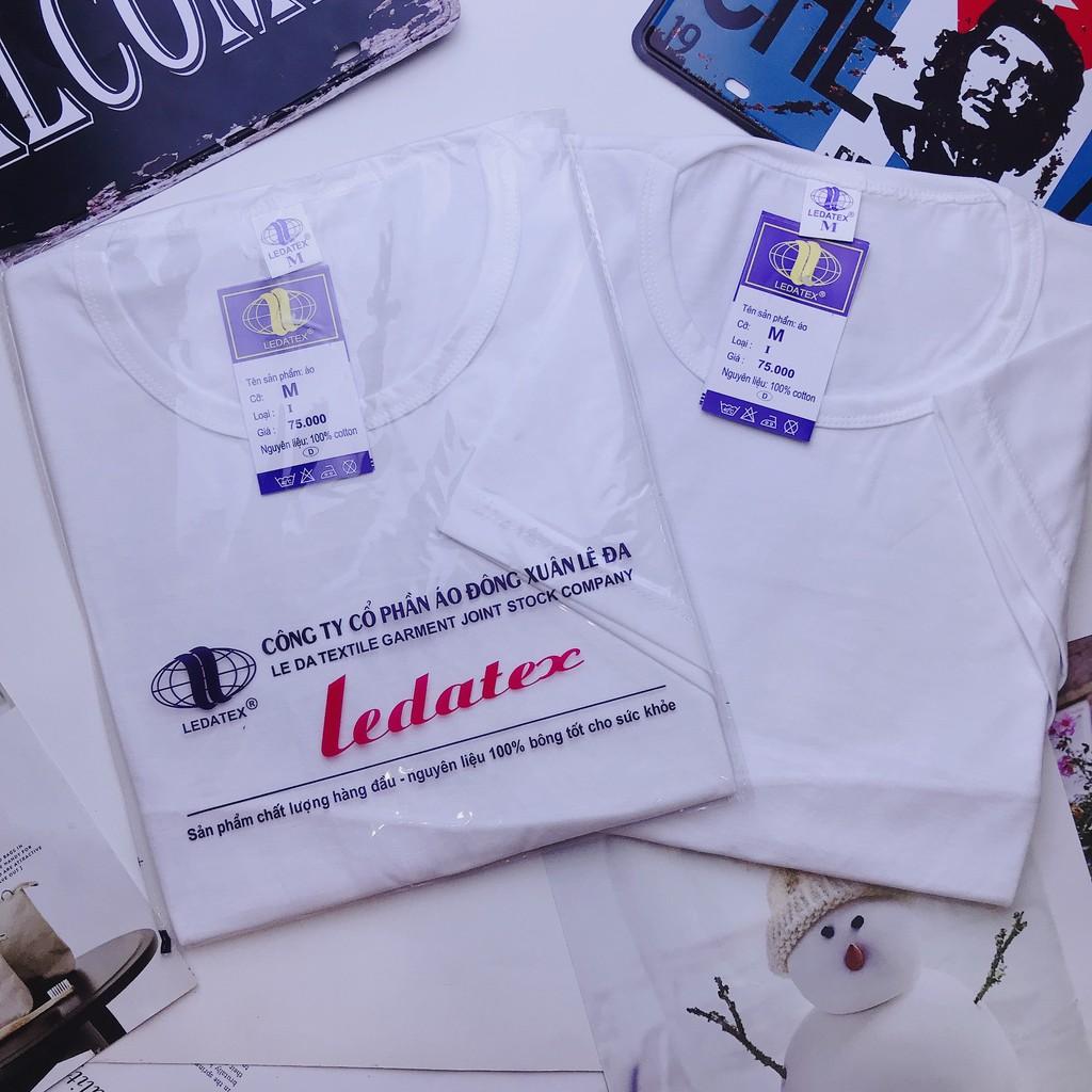 Áo Thun Nam Trắng Cotton ️ Áo Phông Cổ Tròn Form Rộng Trơn Đẹp Giá Rẻ