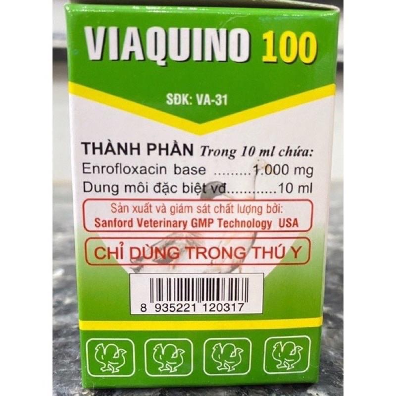 1 lọ VIAQUINO 100 tiêu chay phân xanh phân trắng dùng cho chim gà vịt ngan