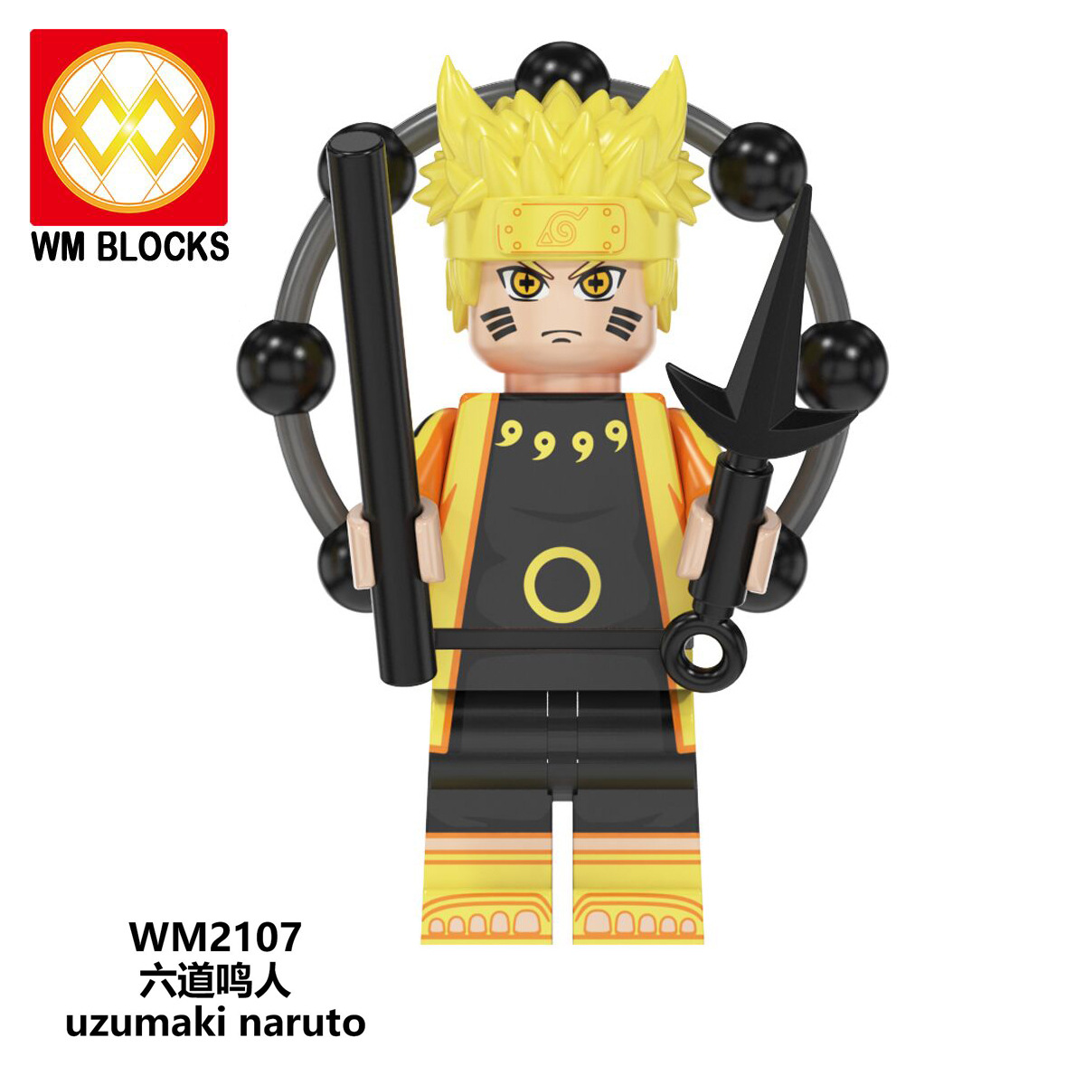 COMBO 8 Minifigures Mô Hình Nhân Vật Uzumaki Naruto Senju Hashirama Killer Bee WM6108 Mẫu Mới Ra Siêu Đẹp