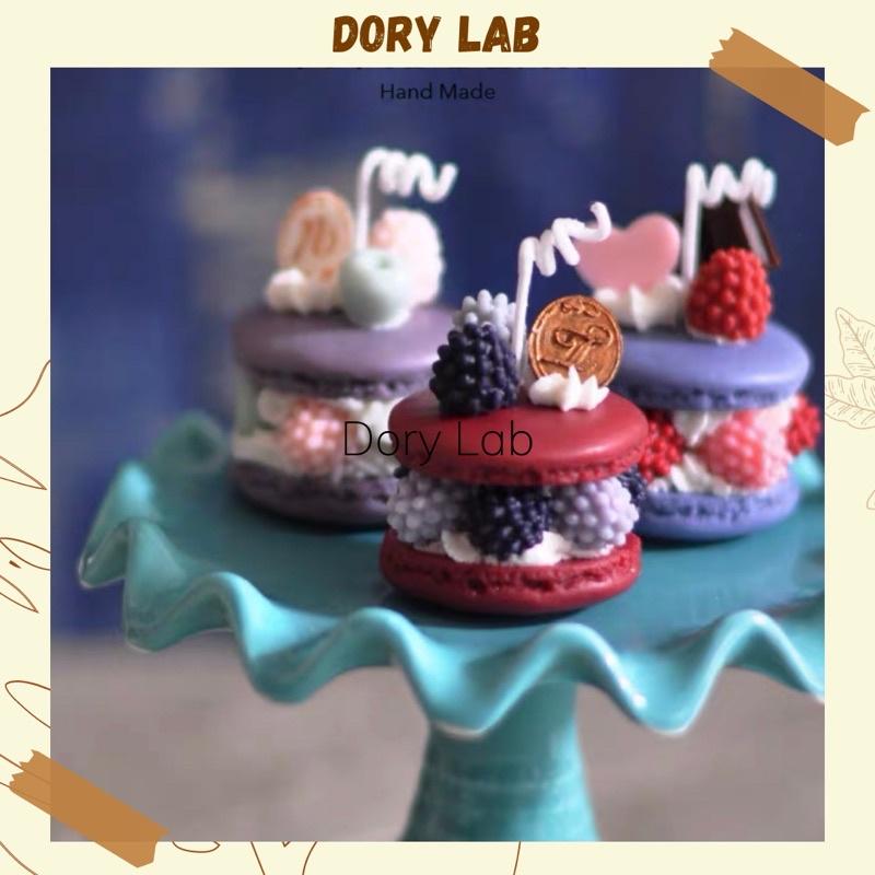Nến Thơm Bánh Macaron Nhiều Màu Sắc Size 5x4cm Handmade - Dory Lab