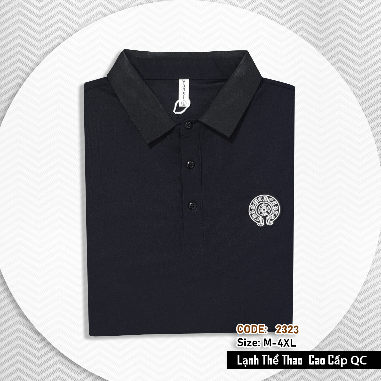 2323 - Áo Polo nam tay ngắn, Áo cổ trụ nam thun lạnh cao cấp, hàng Xưởng may Vinh Thiện Phát, sỉ từ 10 cái
