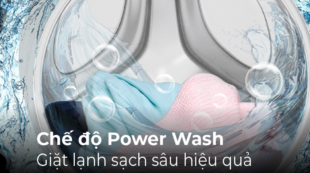 Máy giặt 9.5kg Casper WF-95I140BGB Inverter Mới 2021 Xuất xứ Thái Lan -Hàng chính hãng