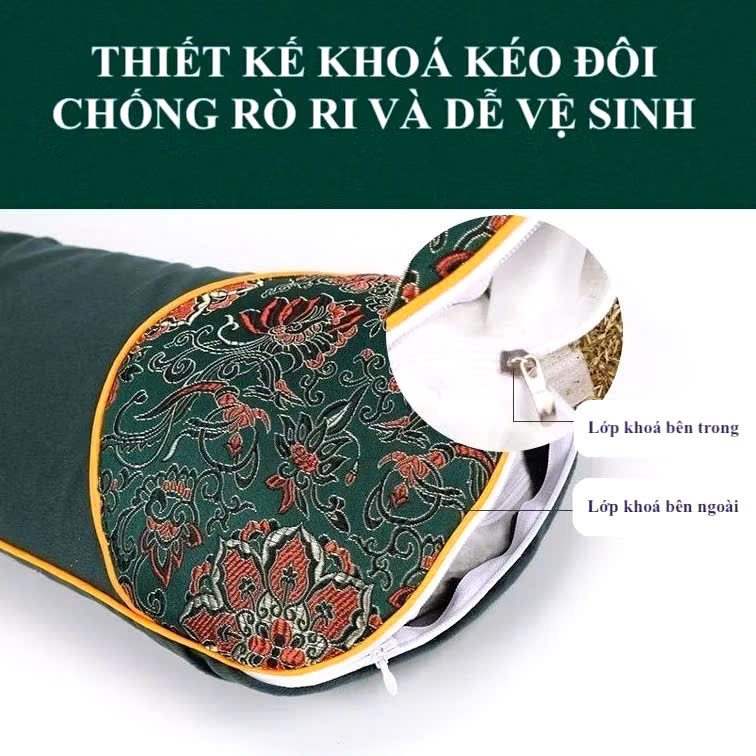 Gối Ngải Cứu Cắm Điện Giảm Đau Vai Gáy chống đột quỵ Gối Thảo Dược Hương Thơm Thảo Mộc