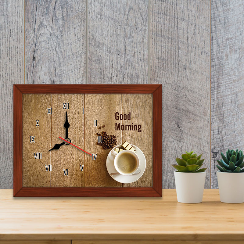 Tranh Đồng Hồ Để Bàn “Cà Phê Sáng” WC059