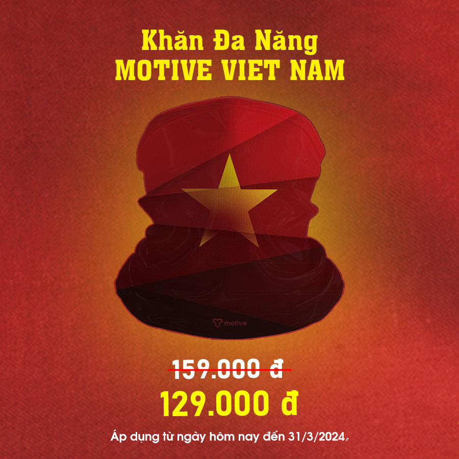 [PHIÊN BẢN GIỚI HẠN] Khăn Đa Năng Thể Thao Chạy Bộ MOTIVE - VIỆT NAM